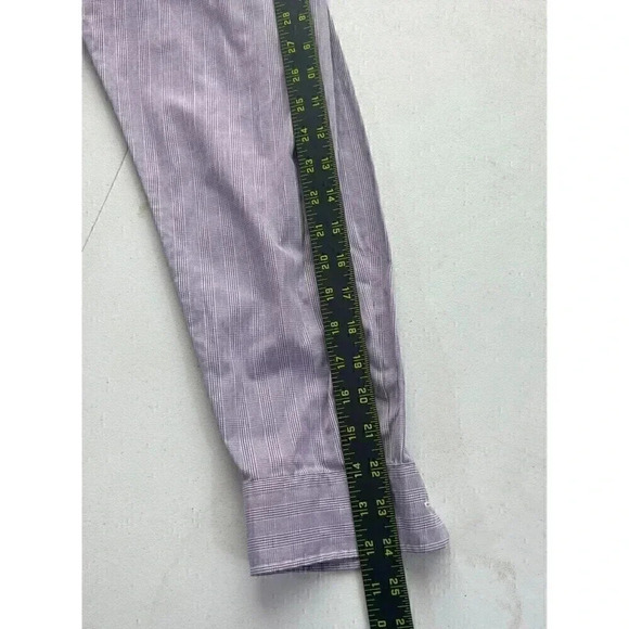 Polo Golf Ralph Lauren Mens Size L Long Sleeve Button Up Purple Lofting Cotton - Picture 6 of 8